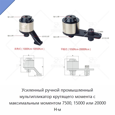 Усиленный ручной промышленный мультипликатор крутящего момента с максимальным моментом 7500, 15000 или 20000 Н·м