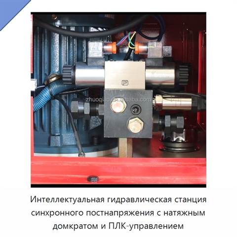 Интеллектуальная гидравлическая станция синхронного постнапряжения с натяжным домкратом и ПЛК-управлением