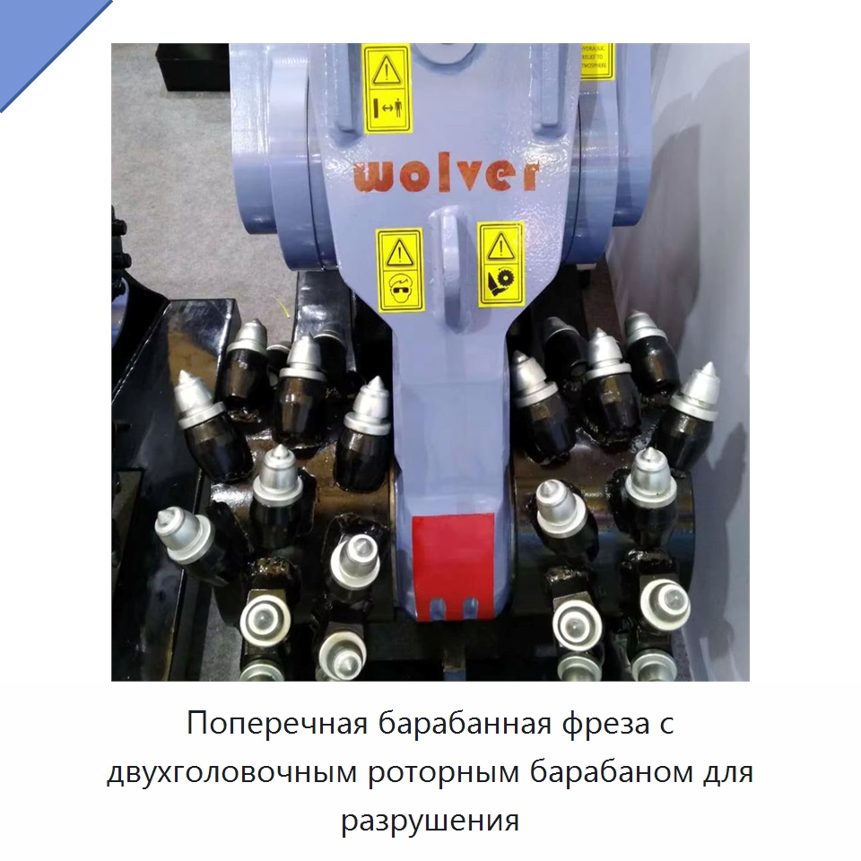 Поперечная барабанная фреза с двухголовочным роторным барабаном для разрушения — Запчасти для строительной техники