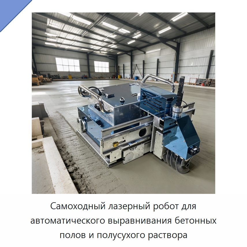 Самоходный лазерный робот для автоматического выравнивания бетонных полов и полусухого раствора — Прочая строительная техника