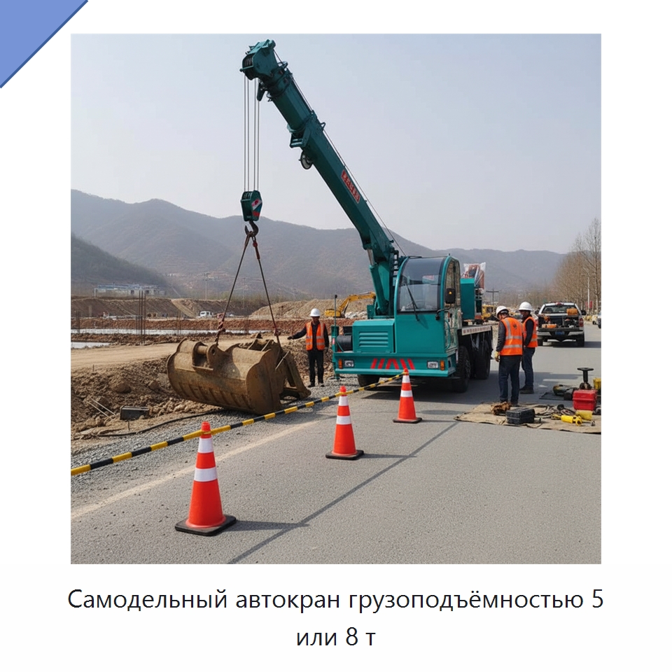 Самодельный автокран грузоподъёмностью 5 или 8 т — Краны