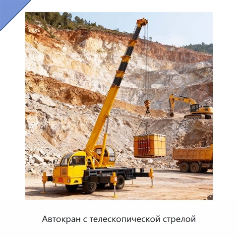 Автокран с телескопической стрелой