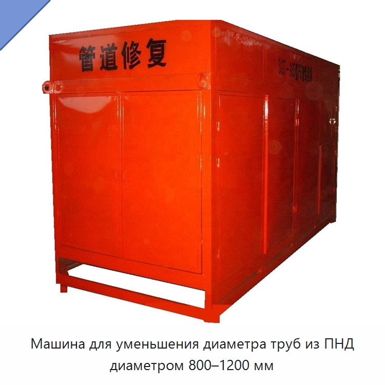 Машина для уменьшения диаметра труб из ПНД диаметром 800–1200 мм — Специальный гидравлический инструмент