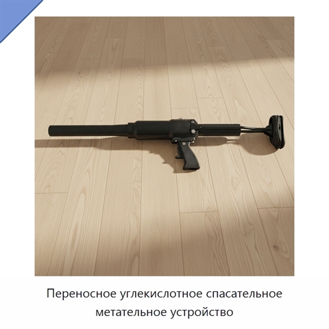 Переносное углекислотное спасательное метательное устройство