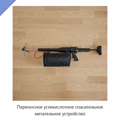 Переносное углекислотное спасательное метательное устройство