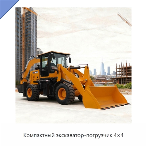 Компактный экскаватор-погрузчик 4×4