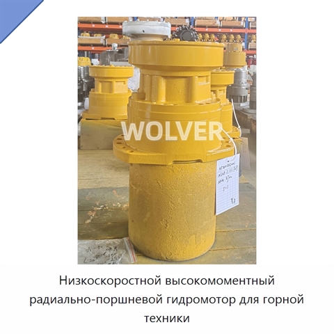 Низкоскоростной высокомоментный радиально-поршневой гидромотор для горной техники