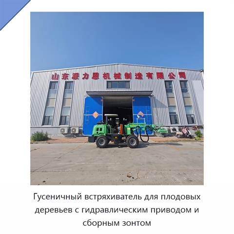 Гусеничный встряхиватель для плодовых деревьев с гидравлическим приводом и сборным зонтом