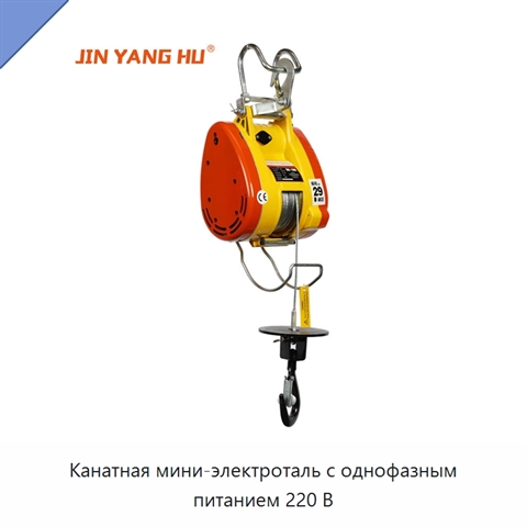 Канатная мини-электроталь с однофазным питанием 220 В