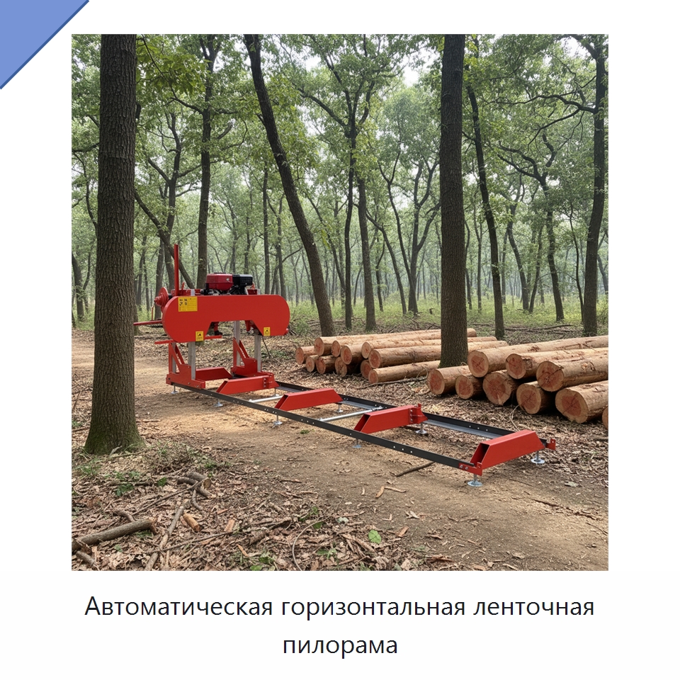 Автоматическая горизонтальная ленточная пилорама — Лесохозяйственная техника