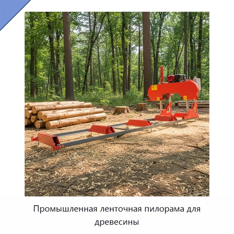 Промышленная ленточная пилорама для древесины