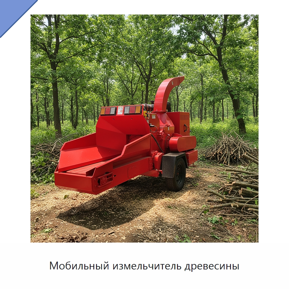 Мобильный измельчитель древесины — Лесохозяйственная техника