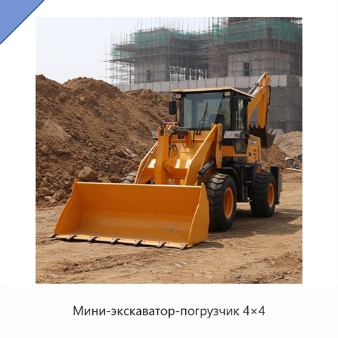Мини-экскаватор-погрузчик 4×4