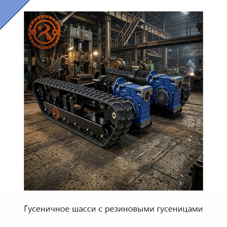 Гусеничное шасси с резиновыми гусеницами — Горнодобывающее оборудование