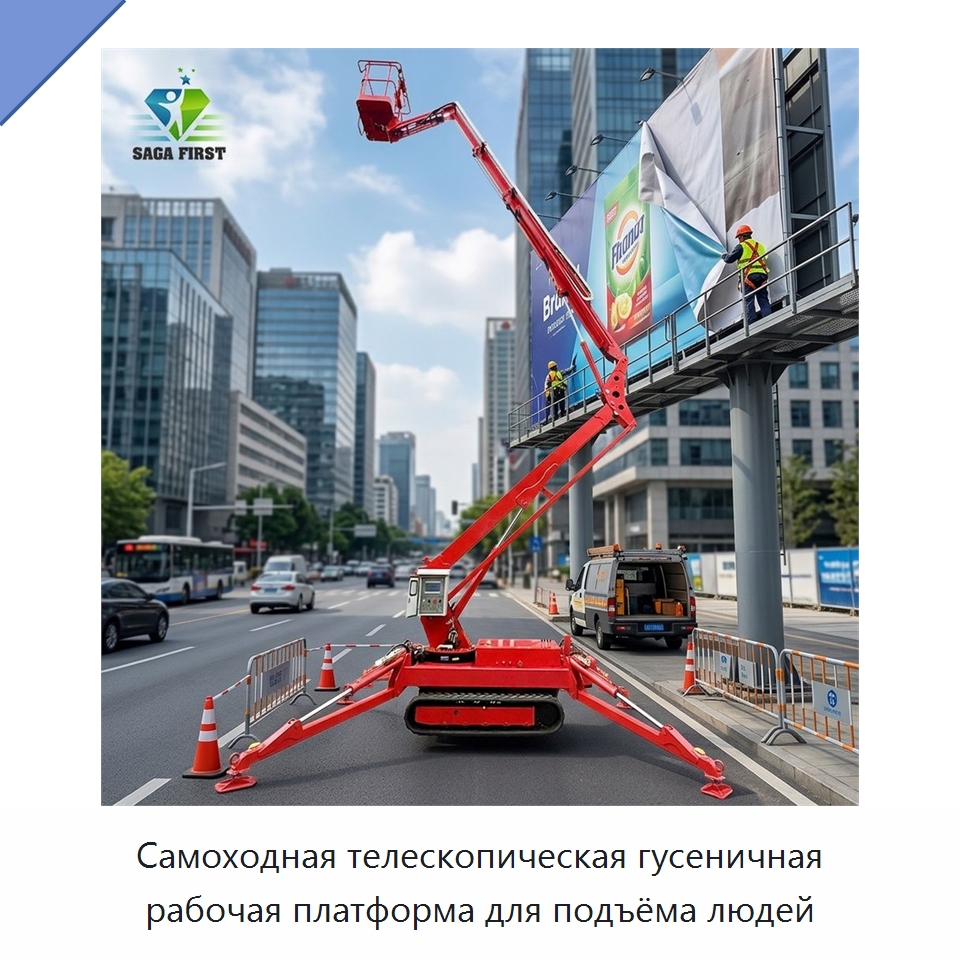 Самоходная телескопическая гусеничная рабочая платформа для подъёма людей — Подъемные столы