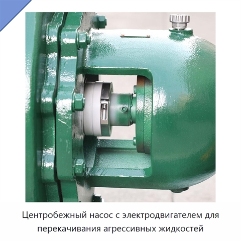 Центробежный насос с электродвигателем для перекачивания агрессивных жидкостей
