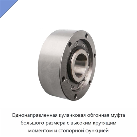 Однонаправленная кулачковая обгонная муфта большого размера с высоким крутящим моментом и стопорной функцией