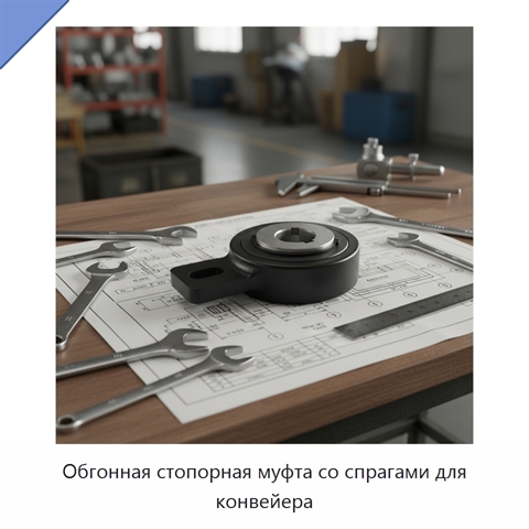 Обгонная стопорная муфта со спрагами для конвейера