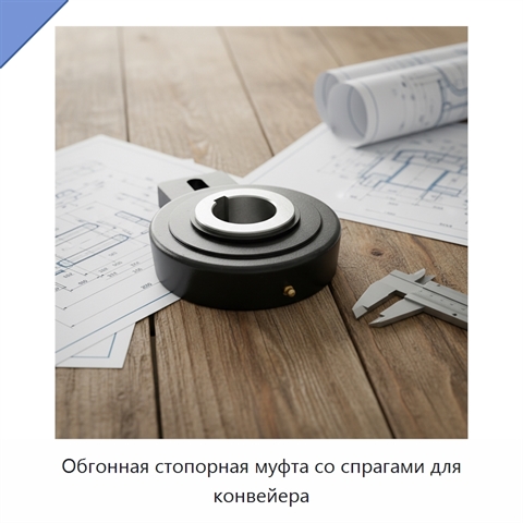 Обгонная стопорная муфта со спрагами для конвейера