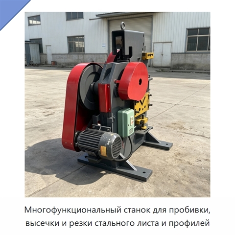 Многофункциональный станок для пробивки, высечки и резки стального листа и профилей