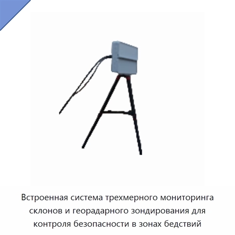 Встроенная система трехмерного мониторинга склонов и георадарного зондирования для контроля безопасности в зонах бедствий