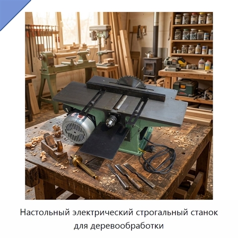 Настольный электрический строгальный станок для деревообработки
