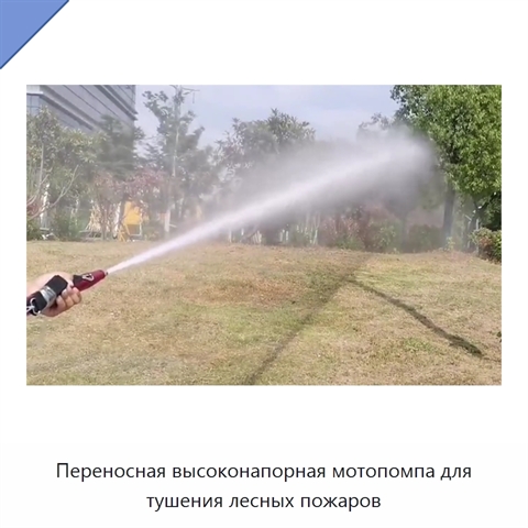 Переносная высоконапорная мотопомпа для тушения лесных пожаров