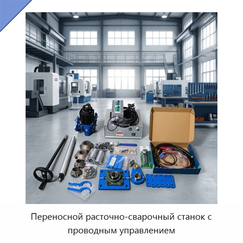 Переносной расточно-сварочный станок с проводным управлением