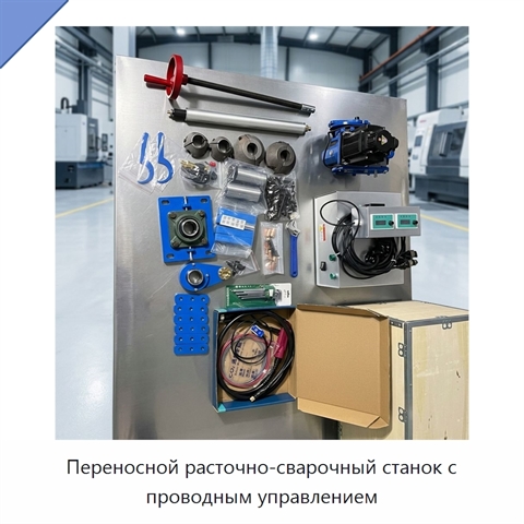 Переносной расточно-сварочный станок с проводным управлением