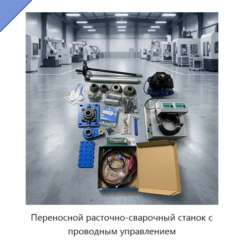 Переносной расточно-сварочный станок с проводным управлением