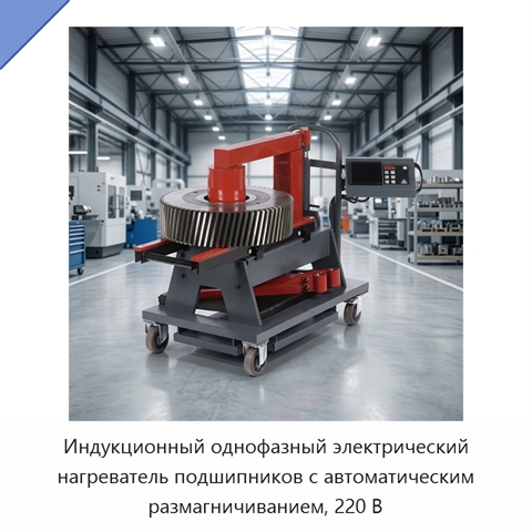 Индукционный однофазный электрический нагреватель подшипников с автоматическим размагничиванием, 220 В