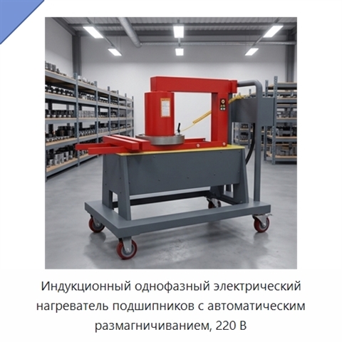 Индукционный однофазный электрический нагреватель подшипников с автоматическим размагничиванием, 220 В
