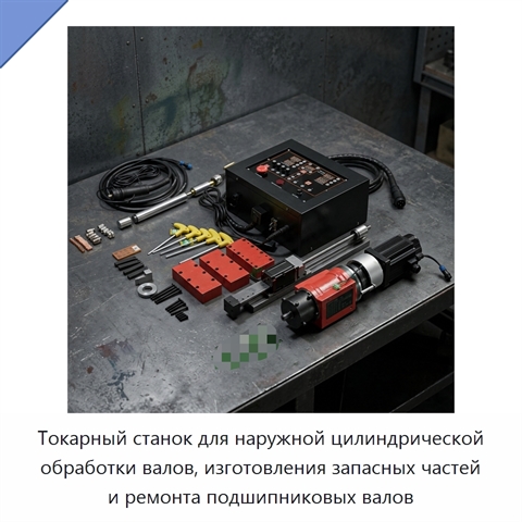 Токарный станок для наружной цилиндрической обработки валов, изготовления запасных частей и ремонта подшипниковых валов