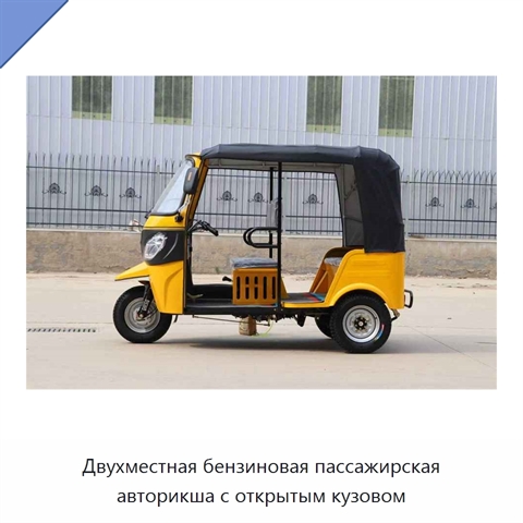 Двухместная бензиновая пассажирская авторикша с открытым кузовом