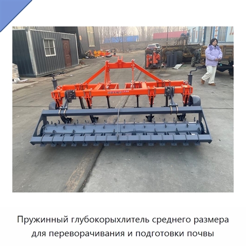 Пружинный глубокорыхлитель среднего размера для переворачивания и подготовки почвы