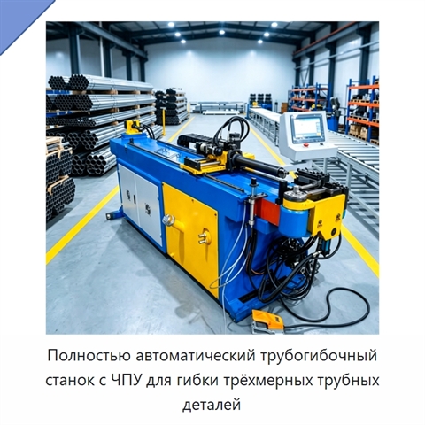 Полностью автоматический трубогибочный станок с ЧПУ для гибки трёхмерных трубных деталей