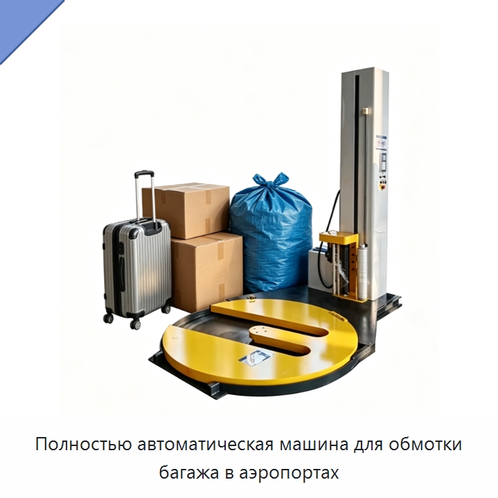 Полностью автоматическая машина для обмотки багажа в аэропортах — Оберточные машины
