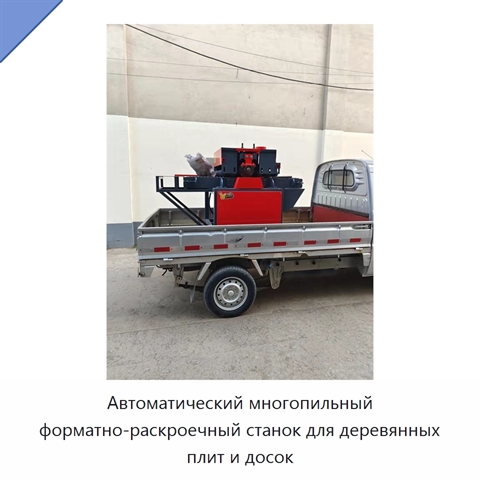 Автоматический многопильный форматно-раскроечный станок для деревянных плит и досок