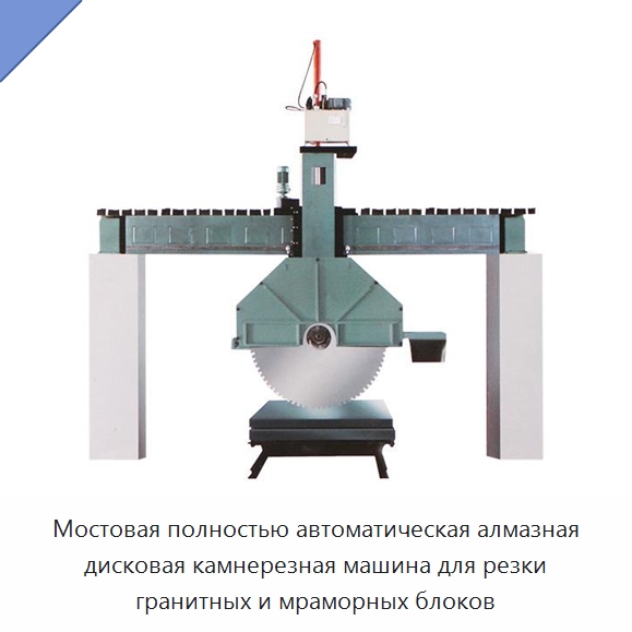 Мостовая полностью автоматическая алмазная дисковая камнерезная машина для резки гранитных и мраморных блоков — Специальная строительная техника