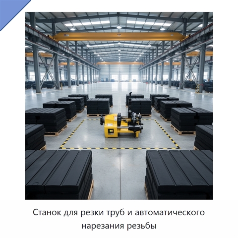 Станок для резки труб и автоматического нарезания резьбы