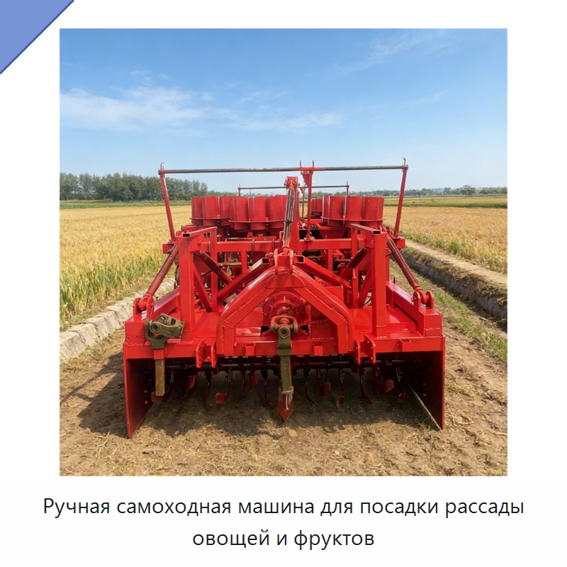 Ручная самоходная машина для посадки рассады овощей и фруктов — Сельскохозяйственные машины