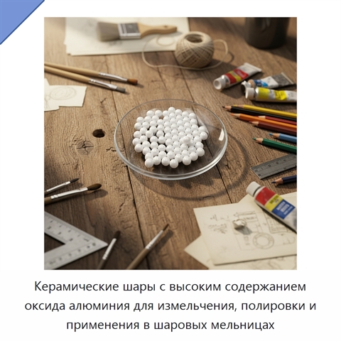 Керамические шары с высоким содержанием оксида алюминия для измельчения, полировки и применения в шаровых мельницах