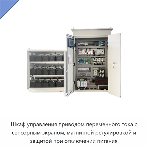 Шкаф управления приводом переменного тока с сенсорным экраном, магнитной регулировкой и защитой при отключении питания