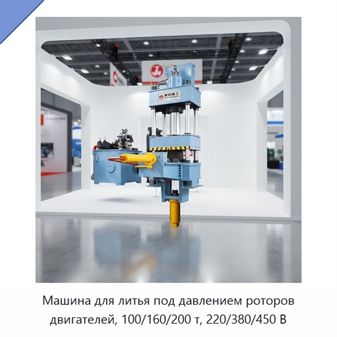 Машина для литья под давлением роторов двигателей, 100/160/200 т, 220/380/450 В