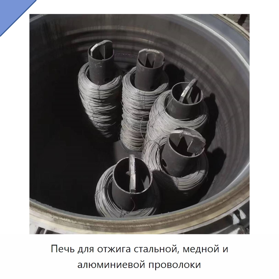 Печь для отжига стальной, медной и алюминиевой проволоки — Промышленные печи