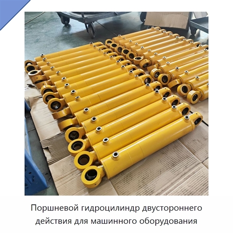 Поршневой гидроцилиндр двустороннего действия для машинного оборудования