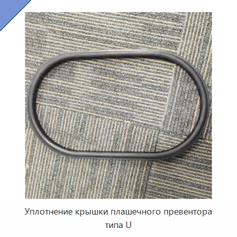 Уплотнение крышки плашечного превентора типа U — Уплотнения