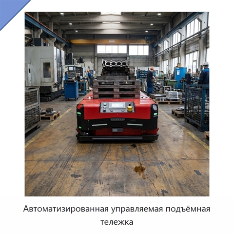 Автоматизированная управляемая подъёмная тележка