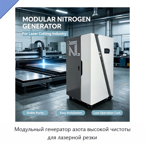 Модульный генератор азота высокой чистоты для лазерной резки