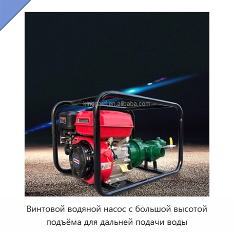 Винтовой водяной насос с большой высотой подъёма для дальней подачи воды